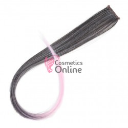 Extensie de par suvita simpla dreapta Vigurous de 50 cm cu clips SUV124 - Brunet-Pink